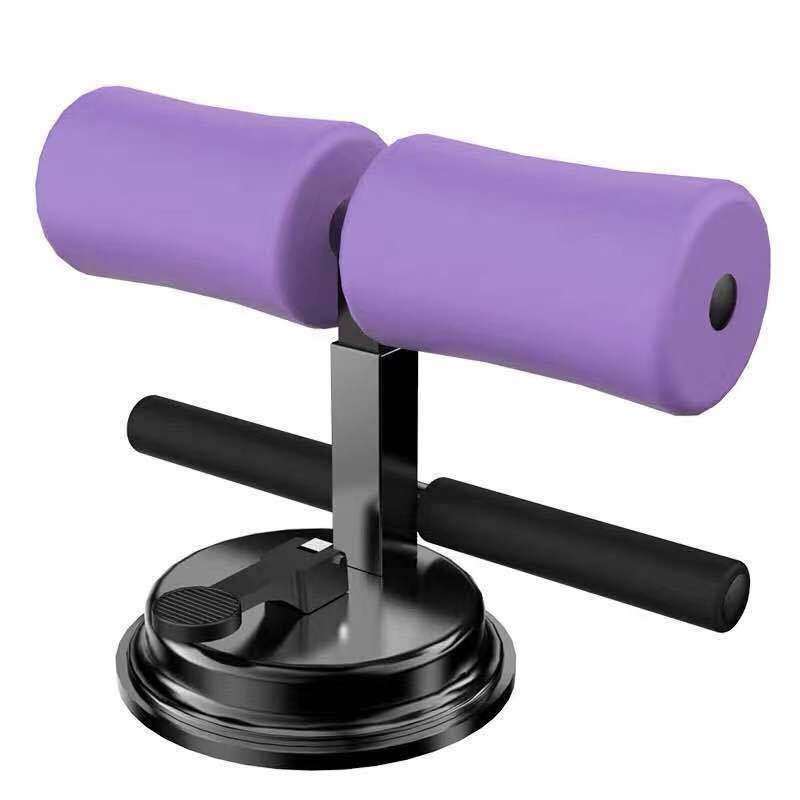 Compact Suction Sit Up Bar with adjustable height and foam padding for home core workouts